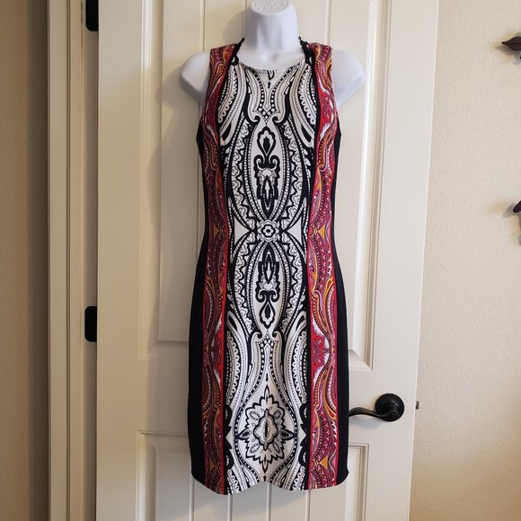 Joseph Ribkoff Dresses & Skirts - Joseph Ribkoff Damask Color Blocking Dress